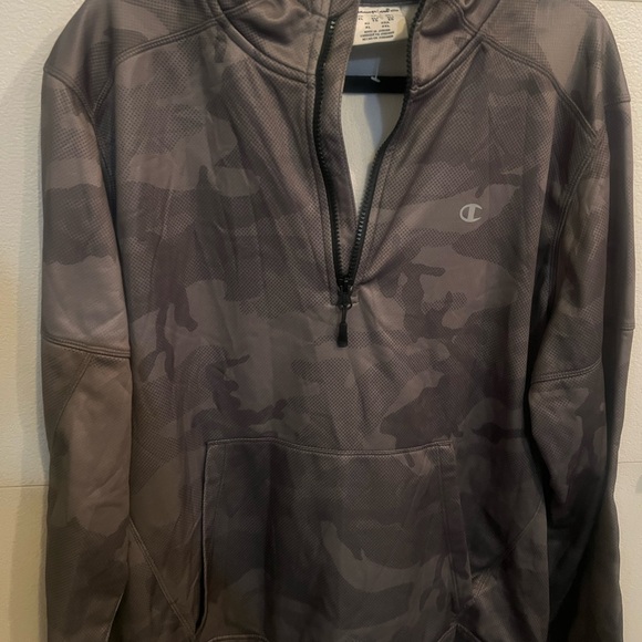 Champion Gray Camouflage Half-Zip Hoodie - Picture 3 of 5